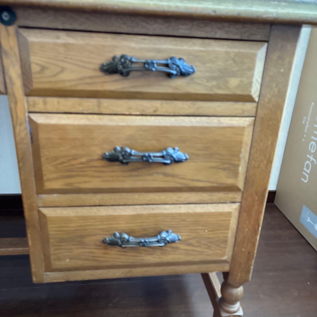 片袖机　デスク　アンティーク