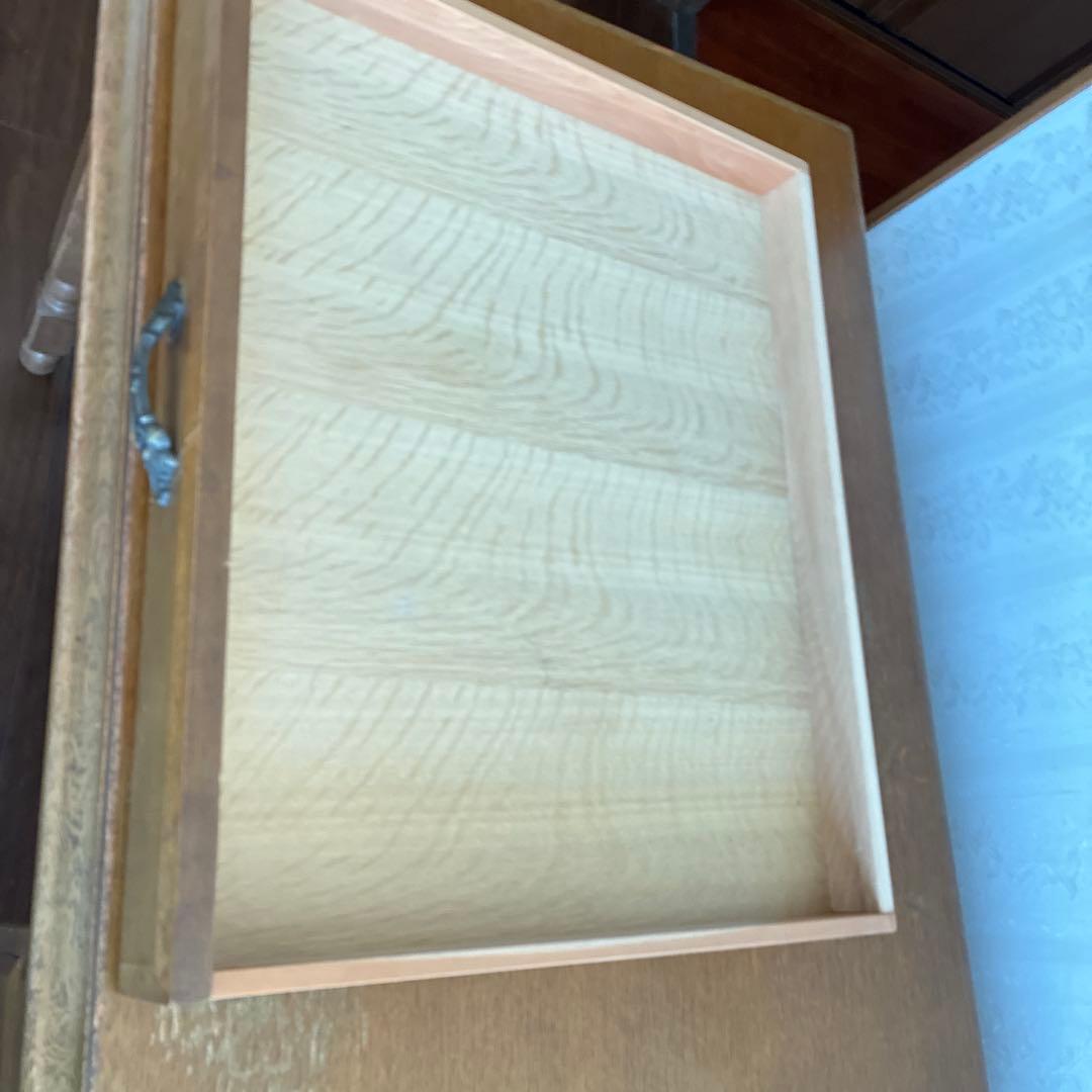 片袖机　デスク　アンティーク