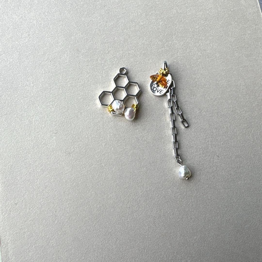 no.165 あこや真珠と滴るハニカム