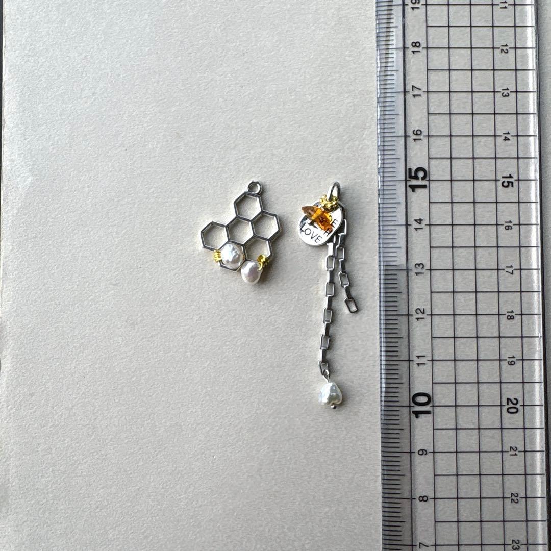 no.165 あこや真珠と滴るハニカム