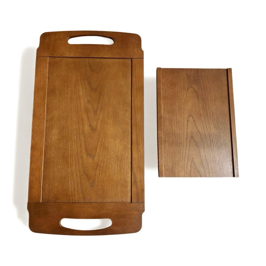 カリモク キッチンワゴン 3段 キャスター アンティーク トレー取外し可