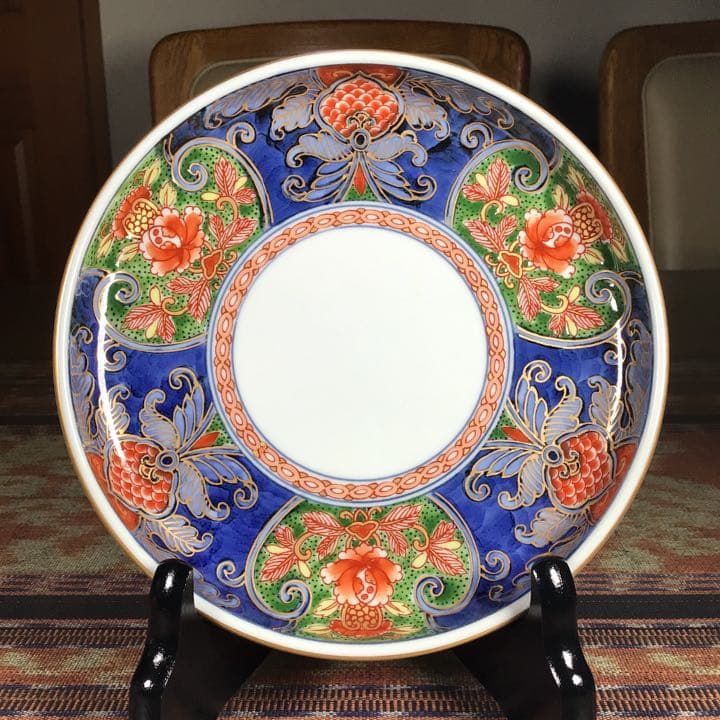 『行事うー特価』　有田焼　日肥其泉　昭和年製　『古伊万里草花文』　中皿　10枚