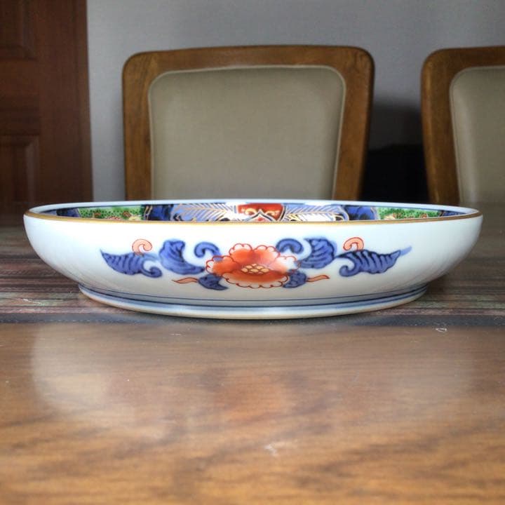 『行事うー特価』　有田焼　日肥其泉　昭和年製　『古伊万里草花文』　中皿　10枚