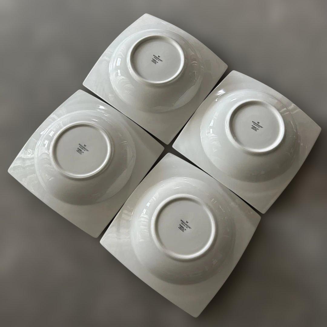 ウェッジウッド スクエアボウル 4枚セット パスタ皿、スープ皿、うつわ