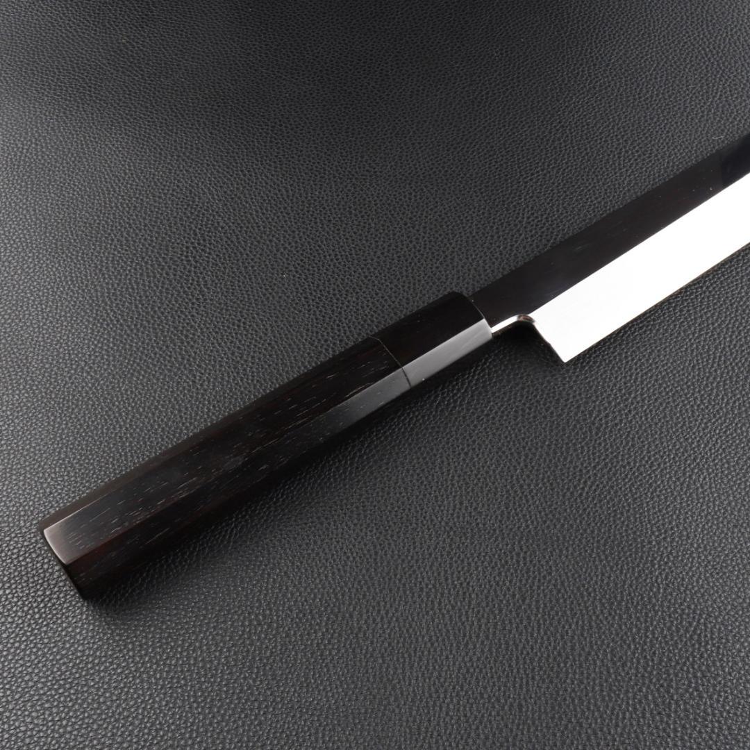10827 切付包丁 尺三 刺身包丁 刃は究極切れ味 和包丁 黒檀黒水牛八角