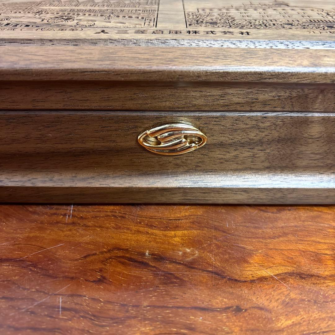 三菱倉庫 木製小物入れ 創立120周年記念 o0114o7-上質