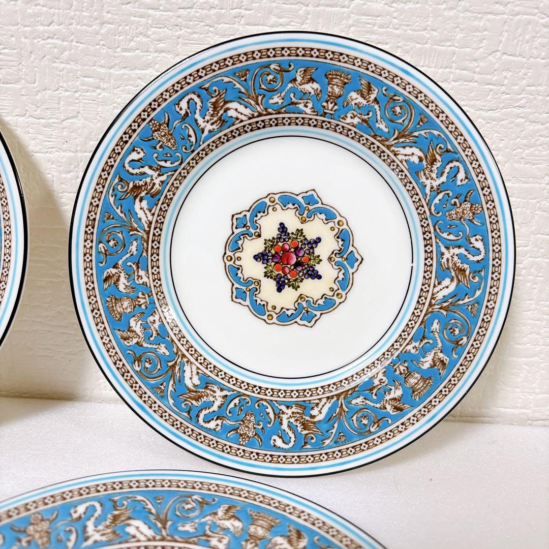 291 黒壺15.5cmバタープレート Florentine turquoise