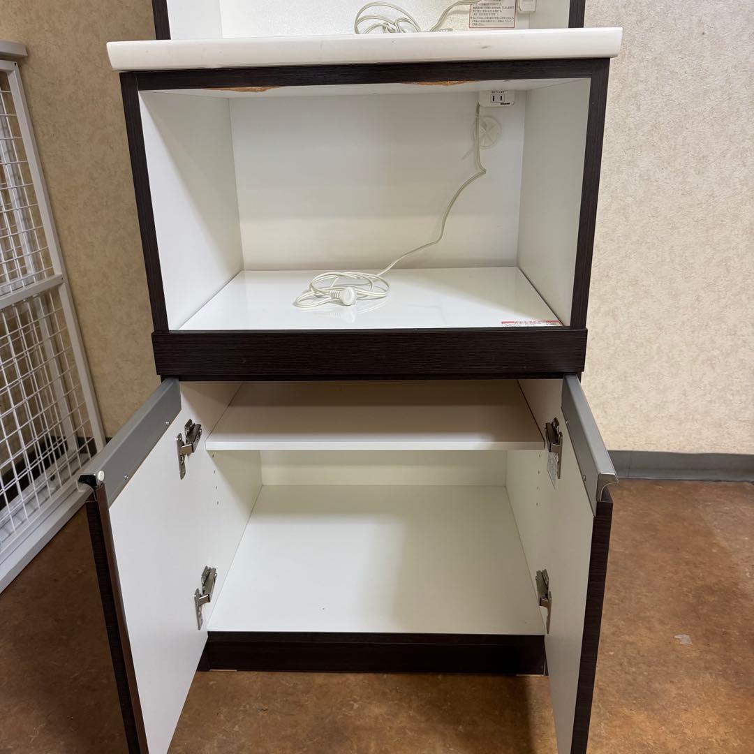 ニトリ キッチンボード 60cm幅 レンジ台 食器棚