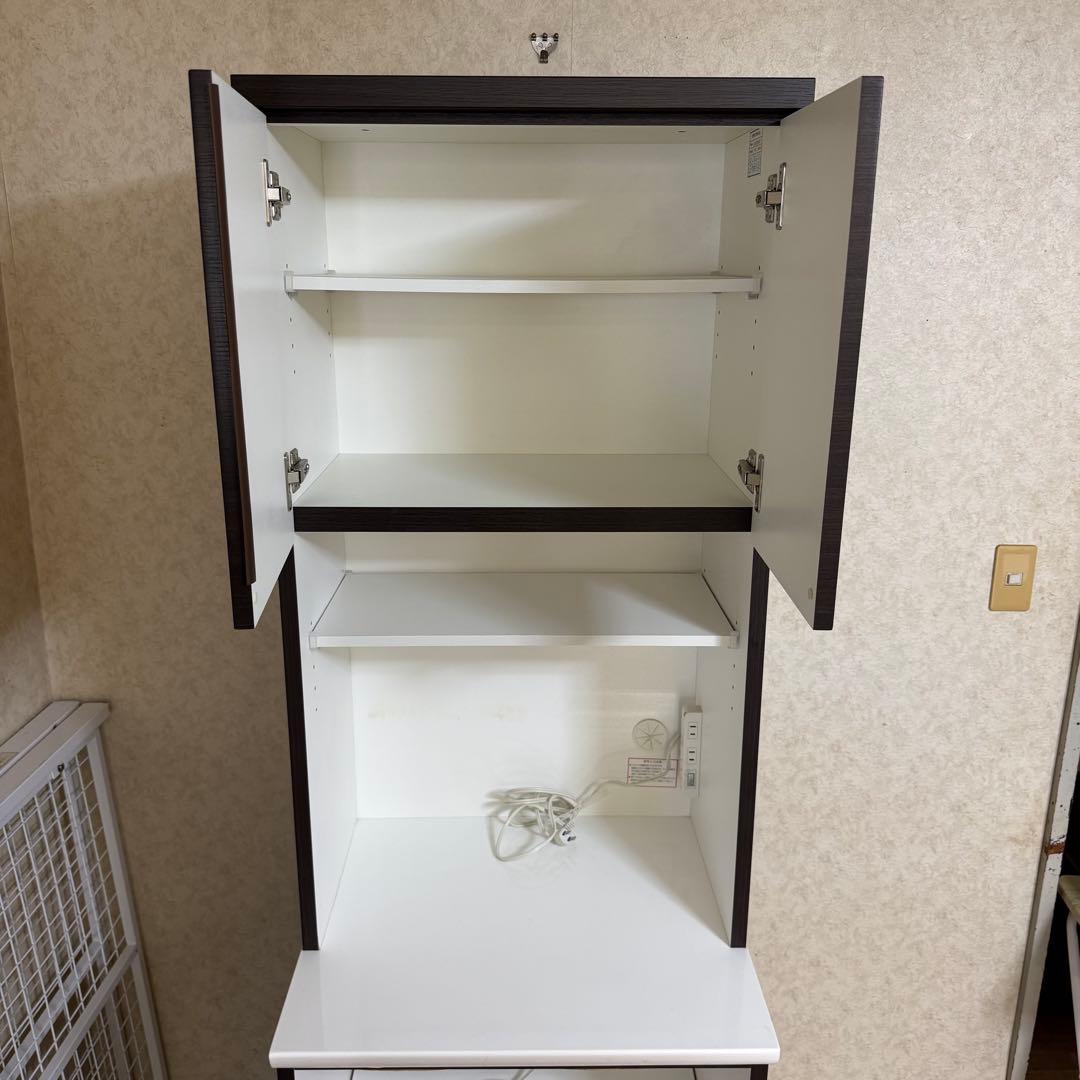 ニトリ キッチンボード 60cm幅 レンジ台 食器棚