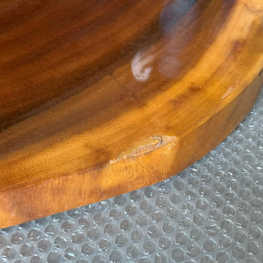 一枚板座卓 天然木 ちゃぶ台 円形テーブル 和風 アンティーク 古民家