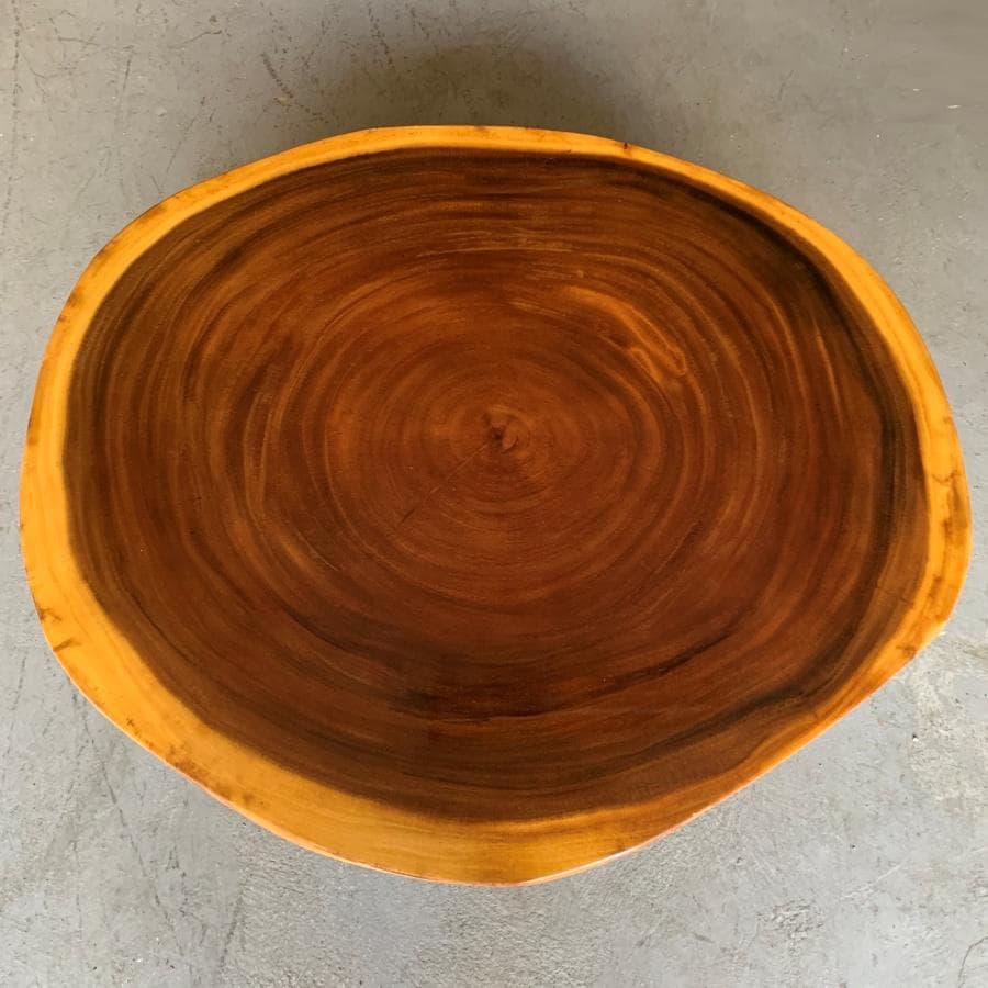 一枚板座卓 天然木 ちゃぶ台 円形テーブル 和風 アンティーク 古民家