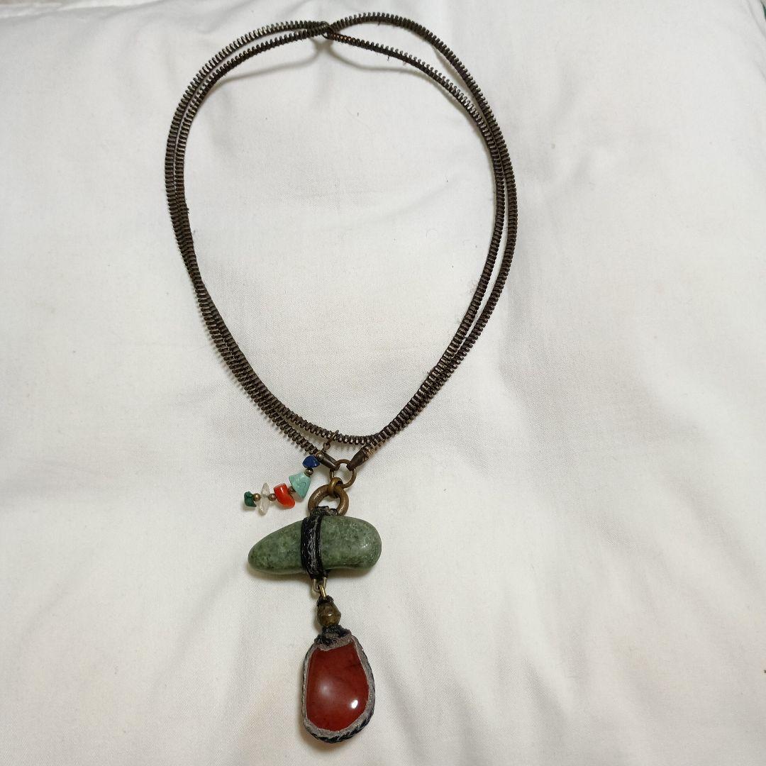天然石ペンダントネックレス