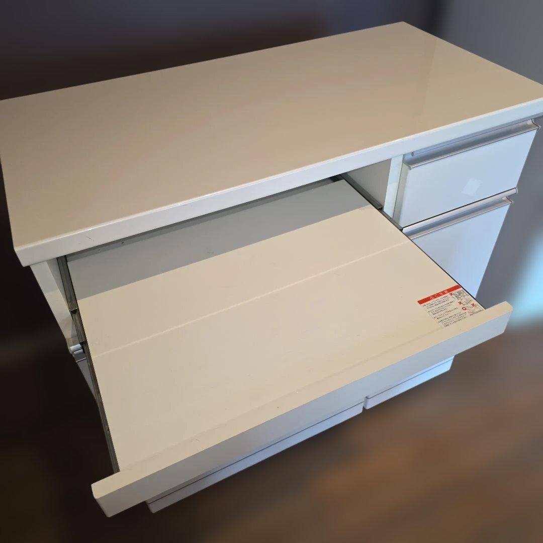 キッチンカウンター　食器棚　ゴミ箱収納付き　レンジ台　創愛ファニチュア