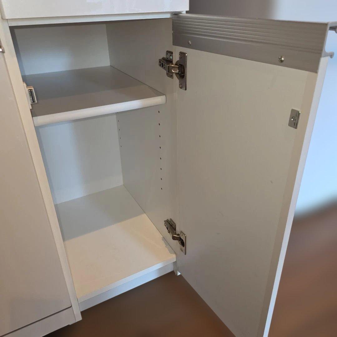 キッチンカウンター　食器棚　ゴミ箱収納付き　レンジ台　創愛ファニチュア