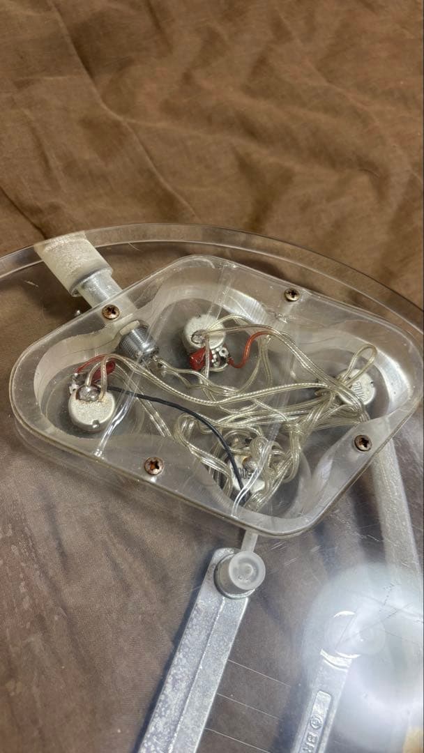 Barclay 透明アクリル エレキギター　ジャンク