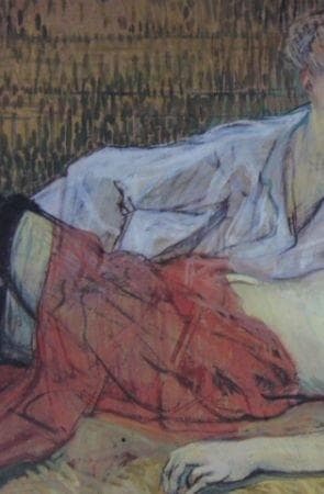 トゥールーズ＝ロートレック、【二人の女友だち】、希少な額装用画集より