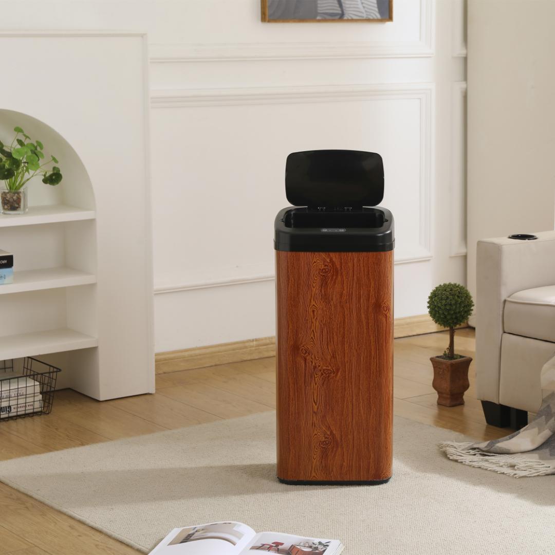 【人気商品】センサー全自動開閉式 ゴミ箱 大容量45L ブラウン