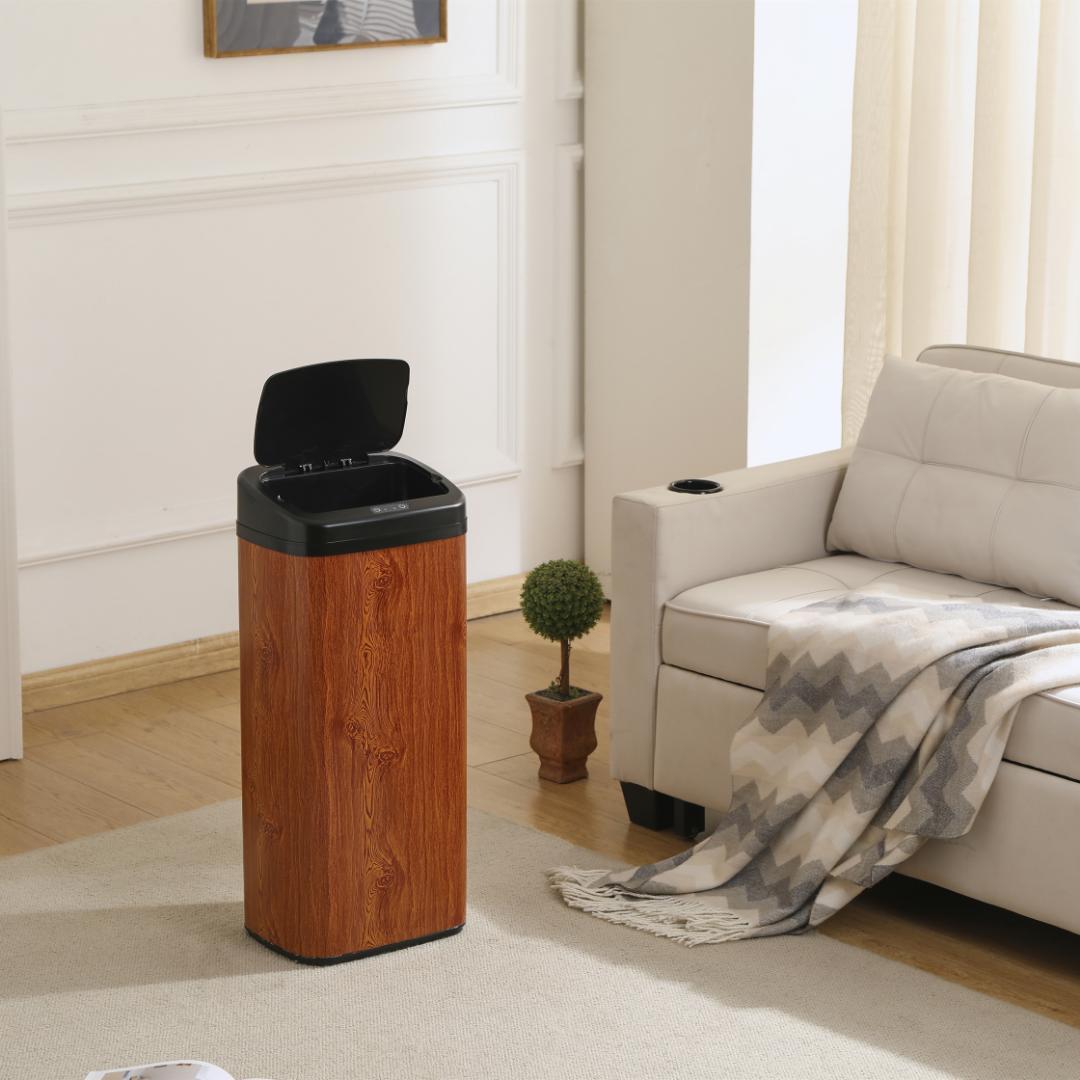 【人気商品】センサー全自動開閉式 ゴミ箱 大容量45L ブラウン