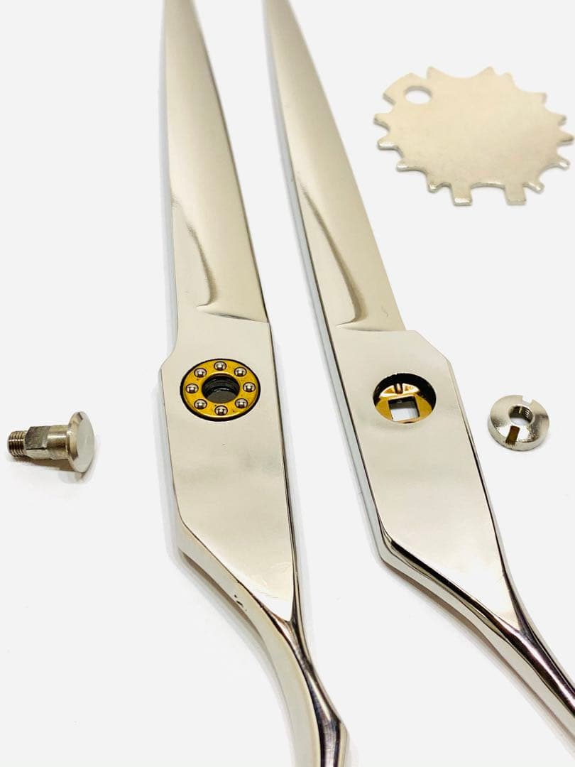 7インチ カットシザー 刈り込み 刈り上げ ボールベアリング 理容 美容 鋏