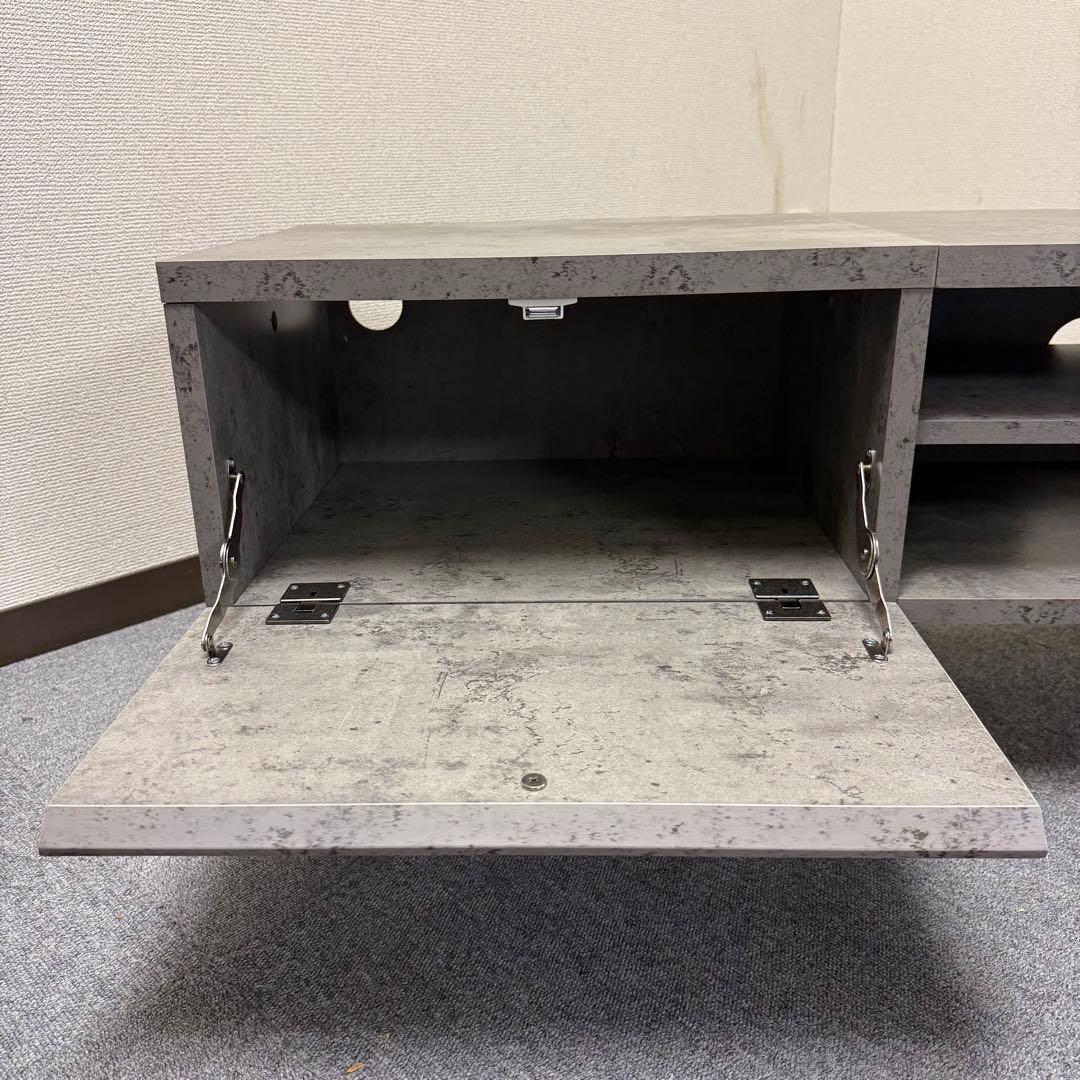 テレビ台 テレビボード 幅150cm ストーン調 グレー モダン HT-01