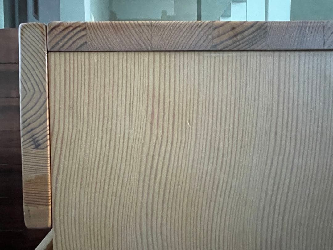 ■Muji/無印良品 天然木 無垢材 デスク/机 + デスクワゴン/キャビネット