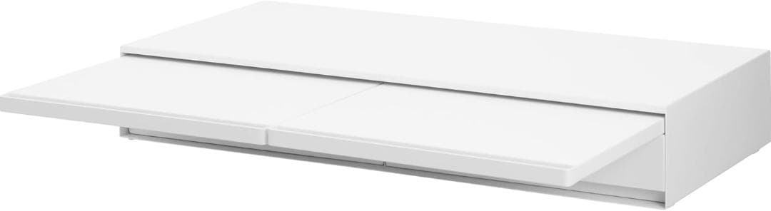 tower キッチン家電下引き出し＆スライドテーブル 幅80cm 山崎実業 白