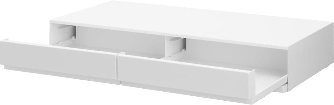 tower キッチン家電下引き出し＆スライドテーブル 幅80cm 山崎実業 白