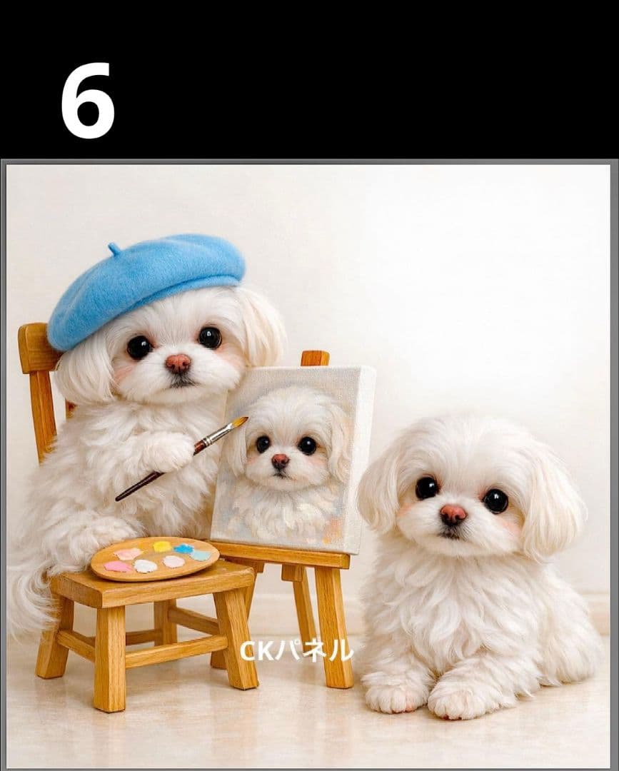 オーダーページ ハンカチ375 絵画わんこ柄 ハンドメイド2/23 - メルカリ