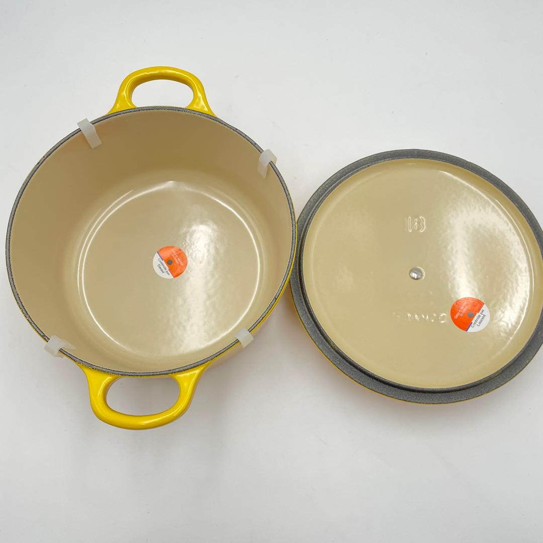 LE CREUSET ココット ロンド 18cm ディジョン 両手鍋 廃盤色 - メルカリ