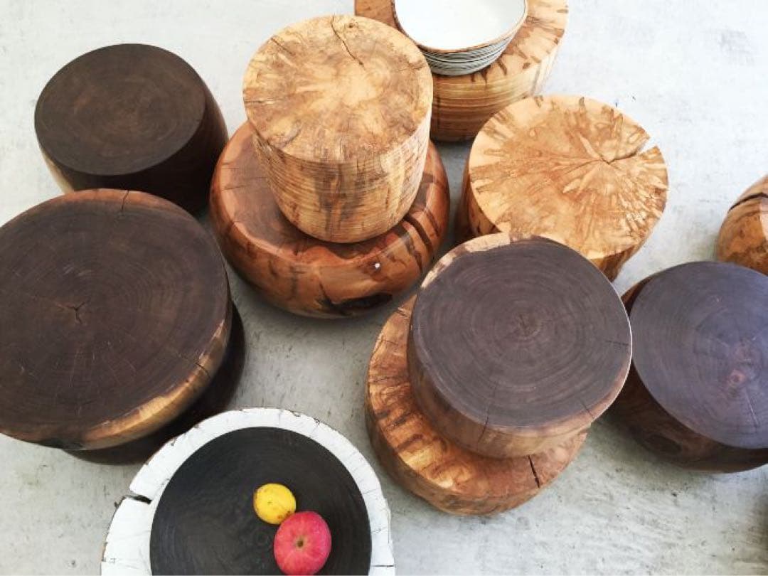 ePetersonジョージ・ピーターソンチェリーウッドウッデンスツール