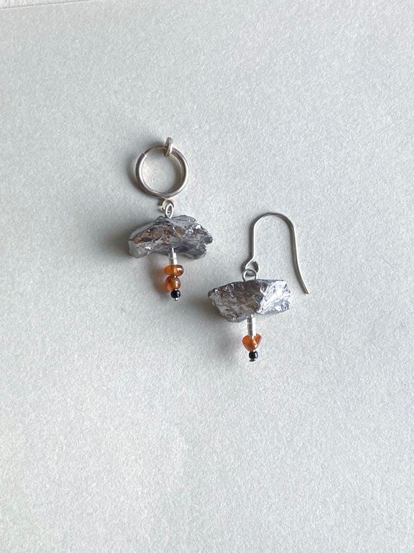 no.0088 シャープなオレンジガーネット 一点物 no.0088 シャープな