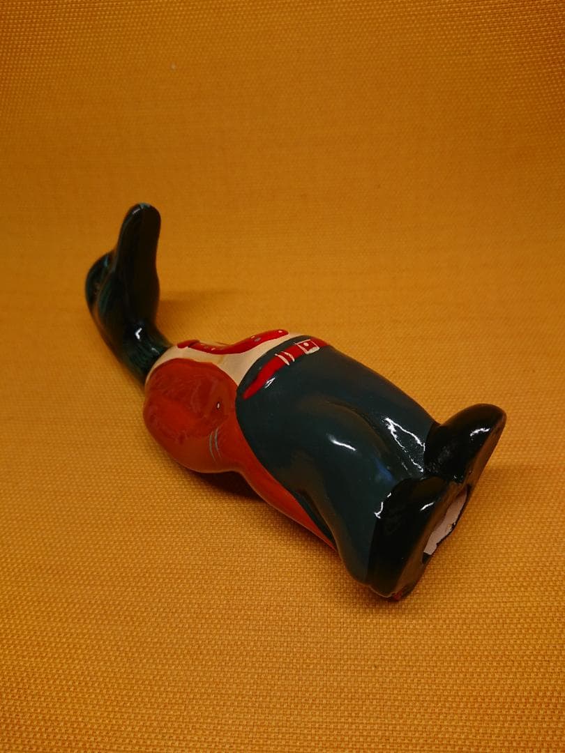 【美品】人形　カモ　陶器　ビンテージ　ヨーロッパ　置物　工芸品　美術品