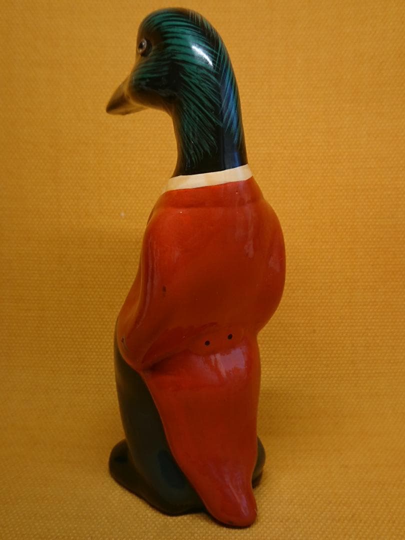 【美品】人形　カモ　陶器　ビンテージ　ヨーロッパ　置物　工芸品　美術品