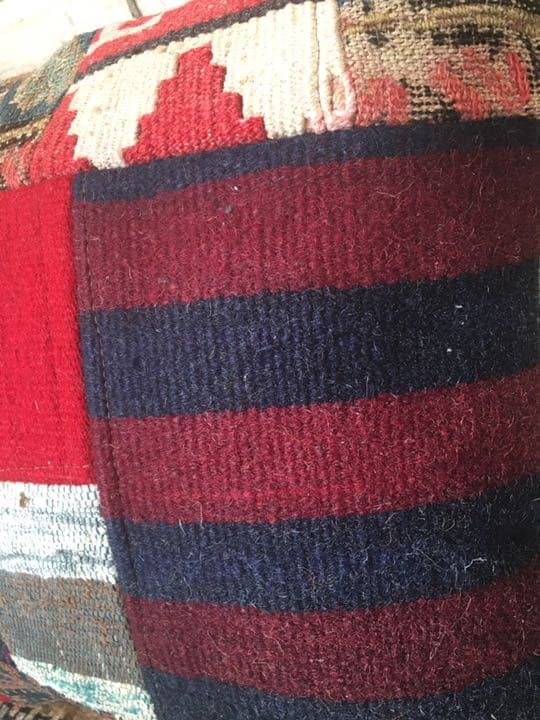 ビンテージラグ　トルコラグ　オールドキリム　クッションカバー　パッチワーク♯14