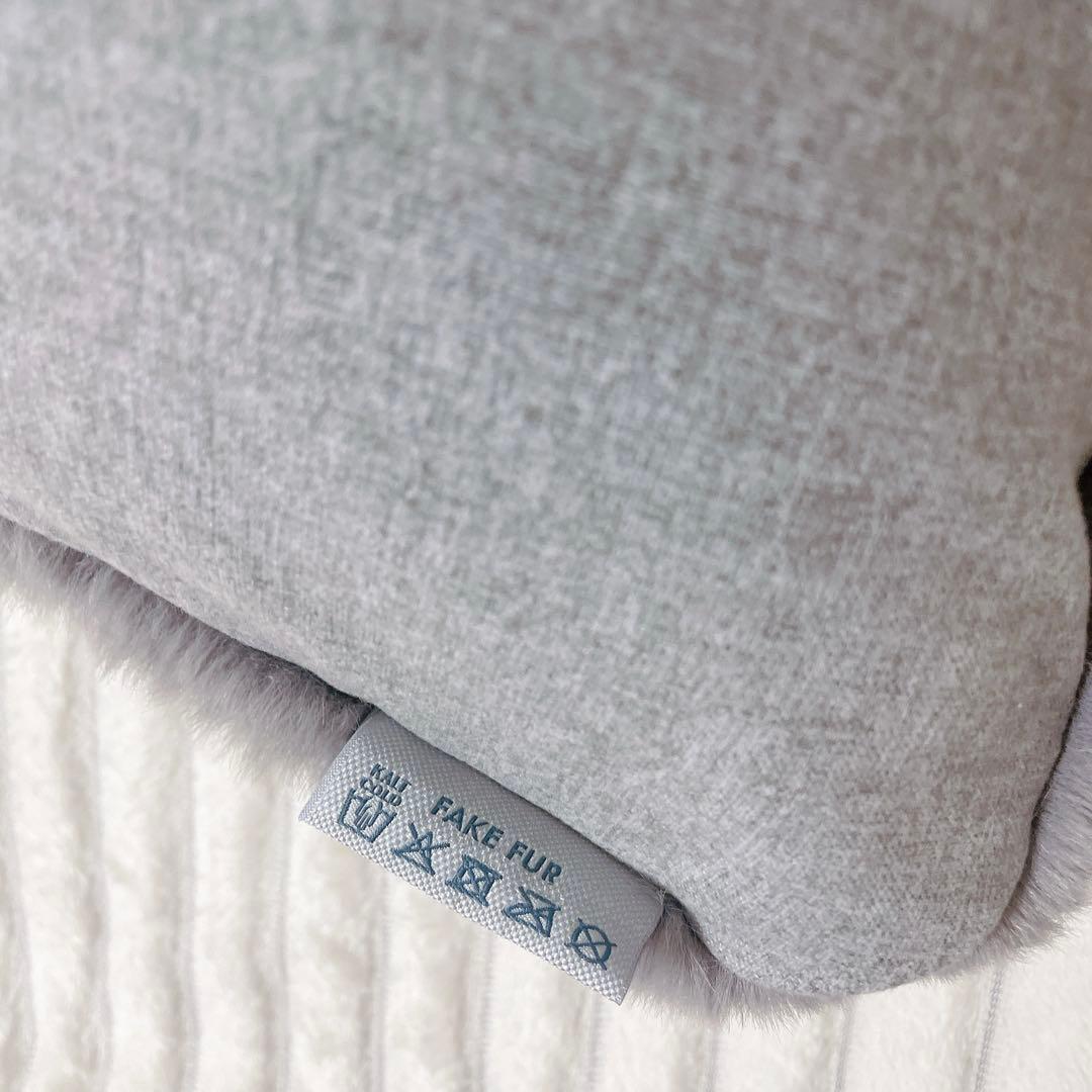 THOMAS ALBRECHT】クッション グレー 50×50cm