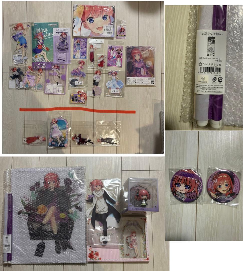 五等分の花嫁　中野二乃セット　アクリルスタンド等※バラ売り、値下げ不可 グッズ-スタンドポップ】TVスペシャルアニメ「五等分の花嫁＊ アクリル