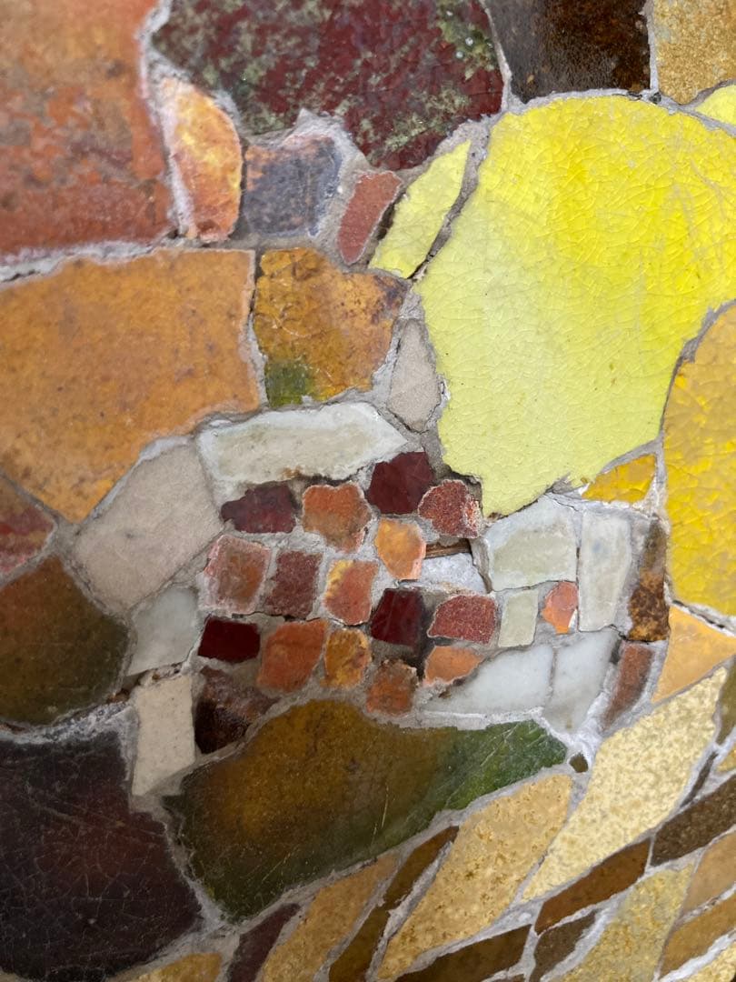 泰山タイル 池田泰山 『果物籠』 モザイクタイル 陶額 欠損あり - メルカリ