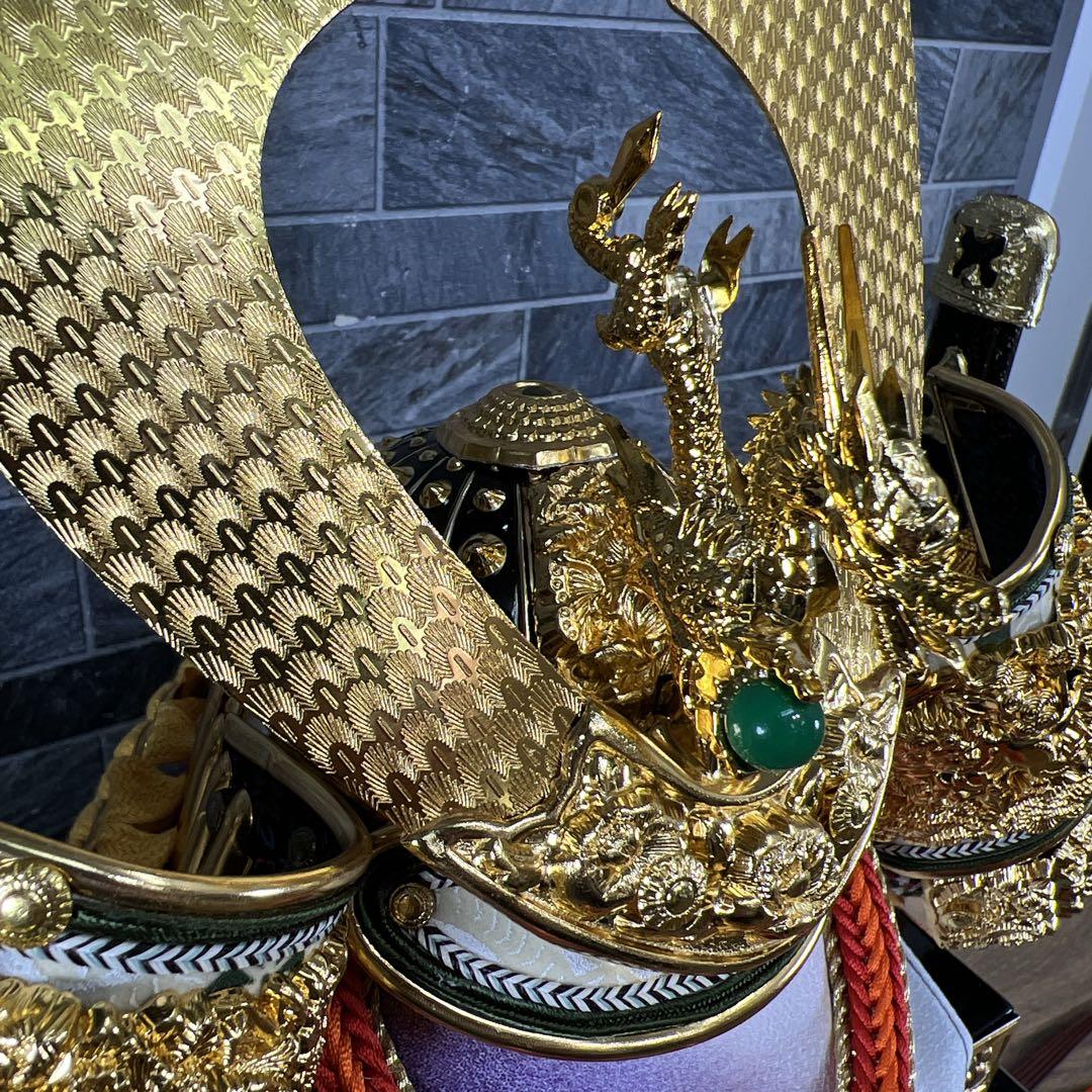 てつやん　御兜飾り　宝雲作　五月人形　端午の節句　御兜　正絹　伝統甲冑仕立