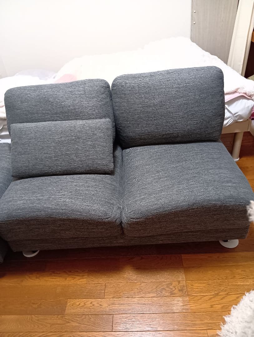 ニトリ　2人掛け　ファブリックソファ