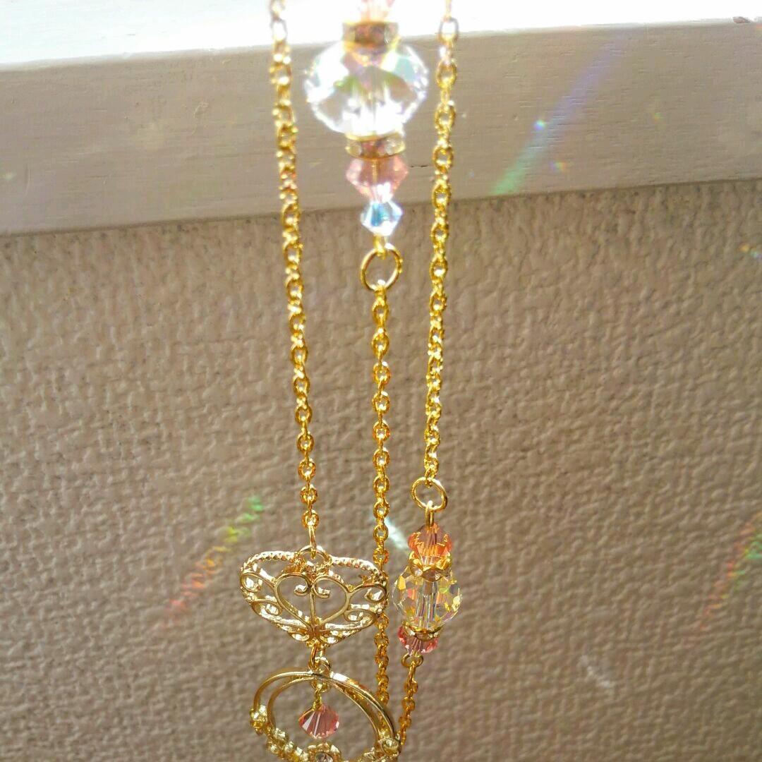 サンキャッチャー♡ハンドメイド「Swarovski✧︎トゥルーリーインラブ♥」