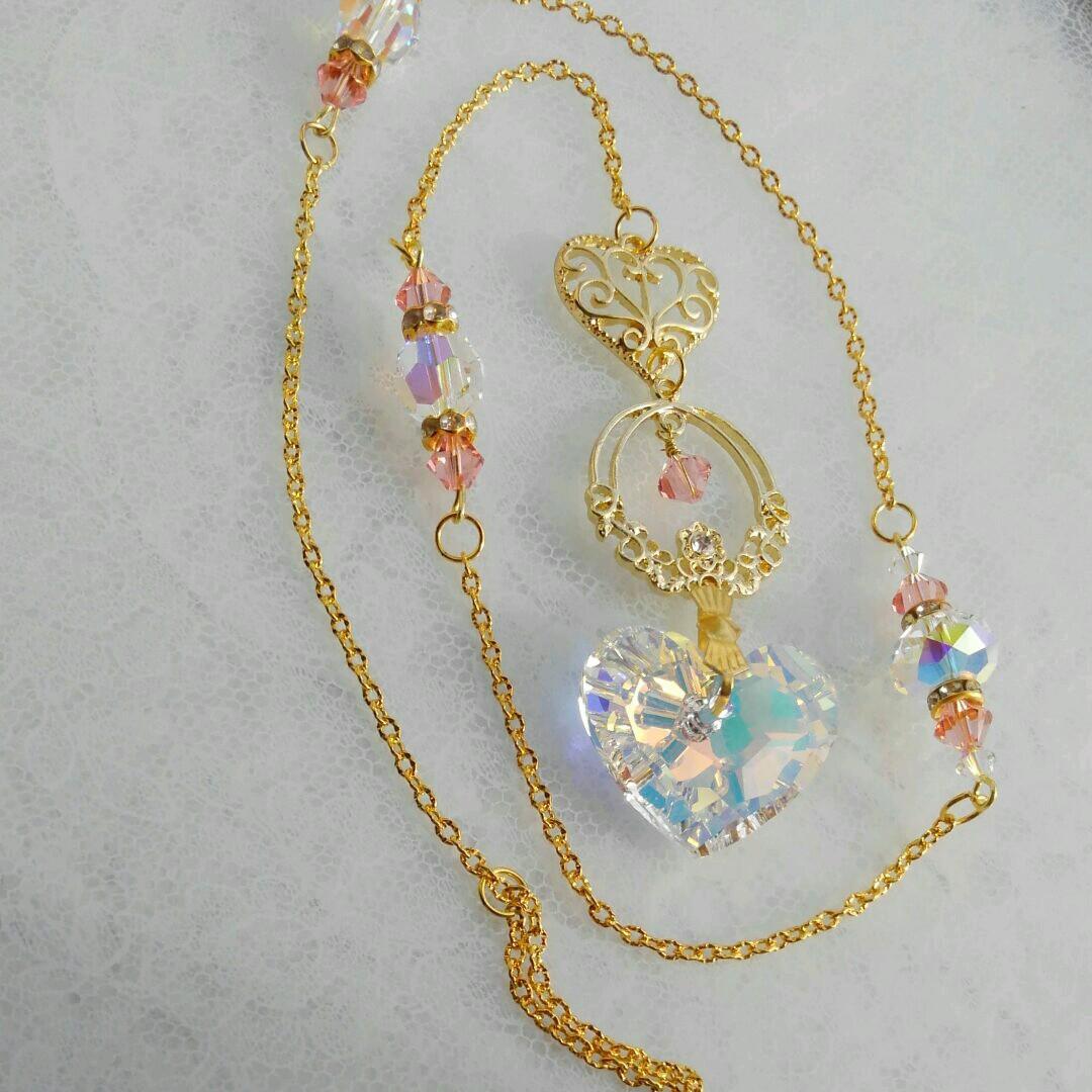 サンキャッチャー♡ハンドメイド「Swarovski✧︎トゥルーリーインラブ♥」