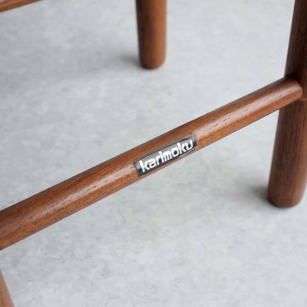 90s カリモク/karimoku スツール A 丸椅子 ZR24447