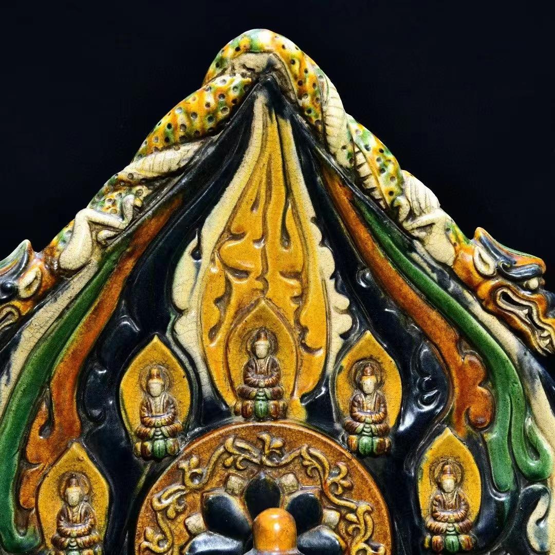 中国古美術・旧蔵の三彩・鎏金仏龕・仏像・供養仏像・置物・