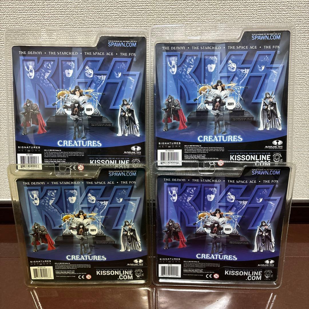 マクファーレン KISS CREATURES キッス フィギュア 4体セット - メルカリ