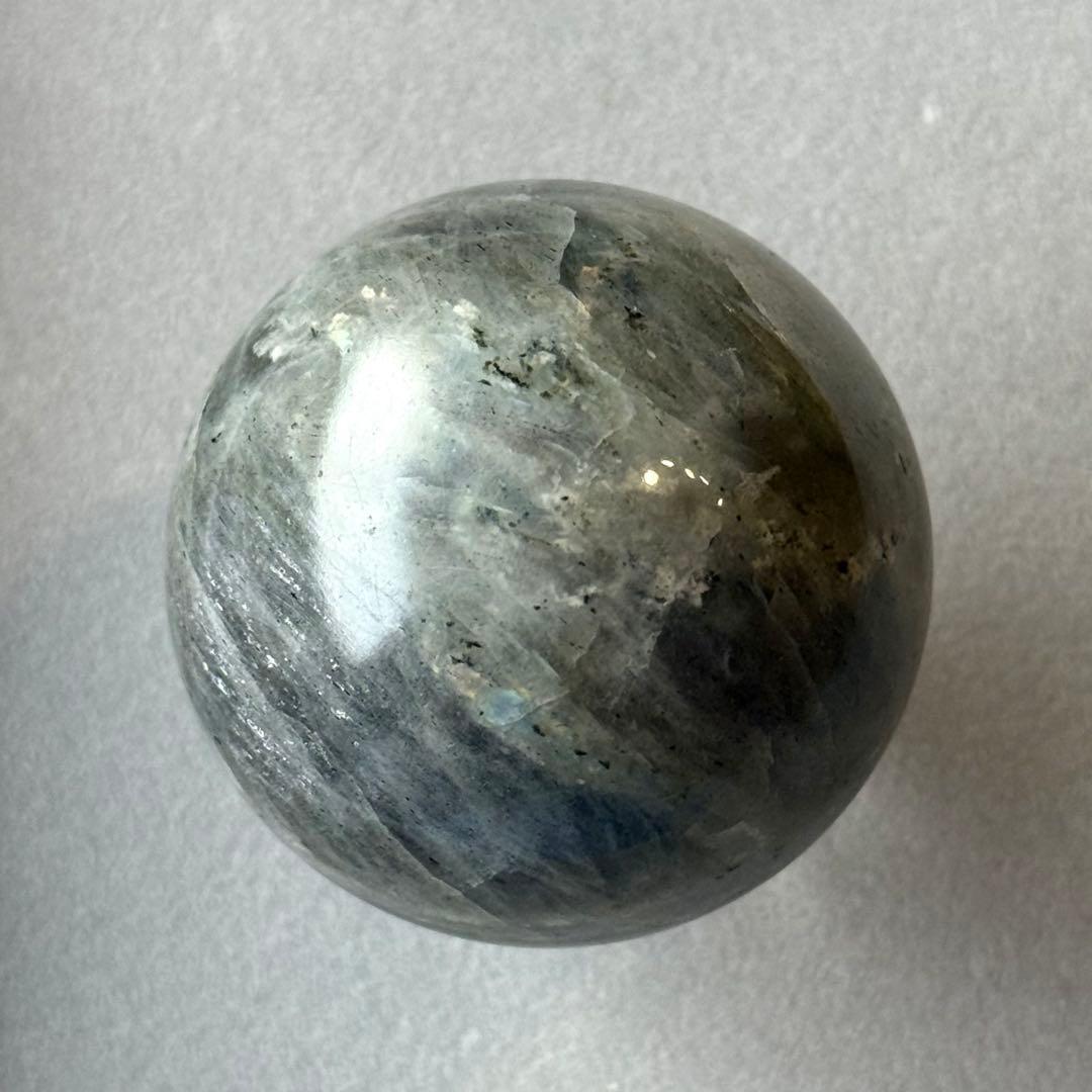 ラブラドライト　スフィア　ライトブルーシラー　マダガスカル産　天然石
