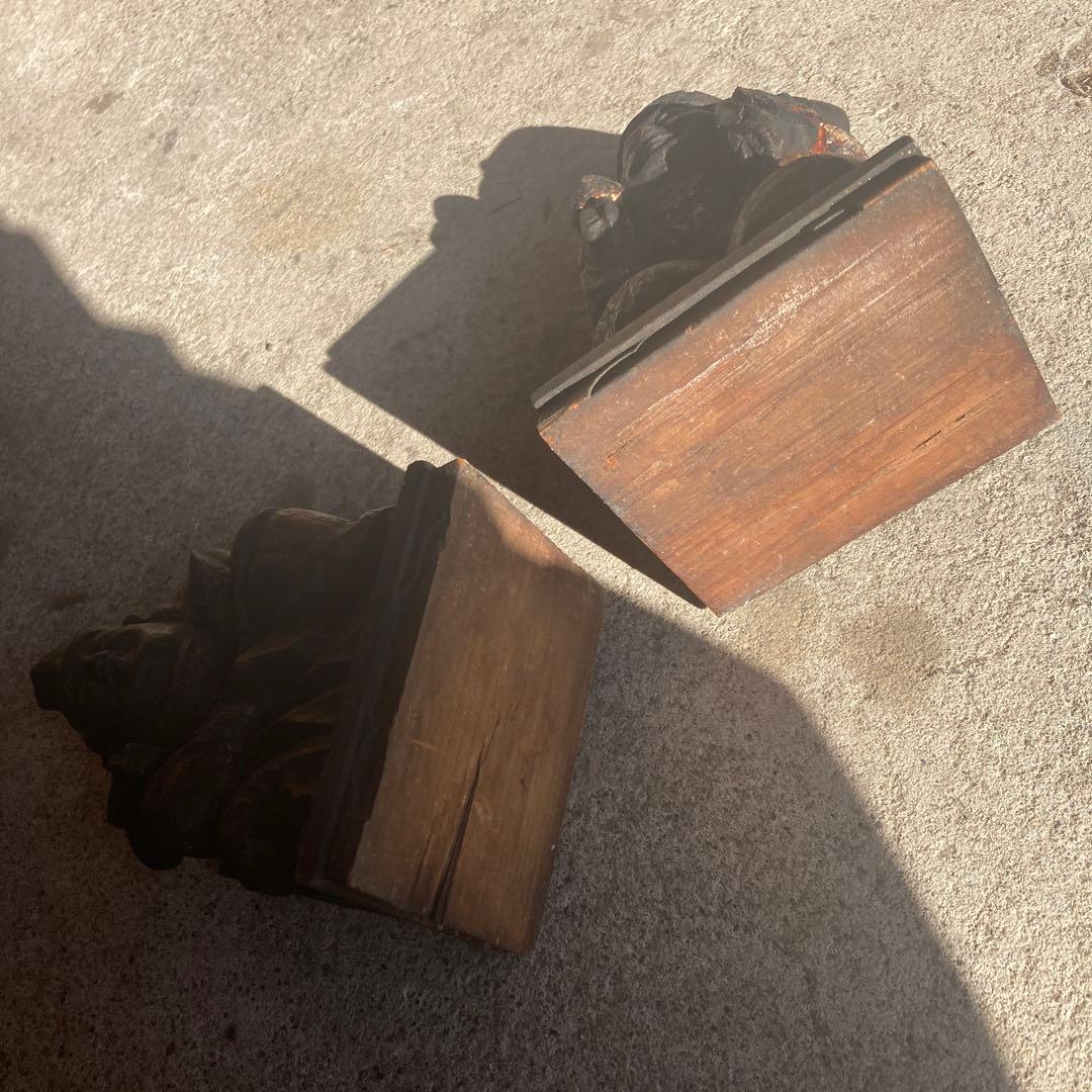 恵比寿像　木彫り　骨董