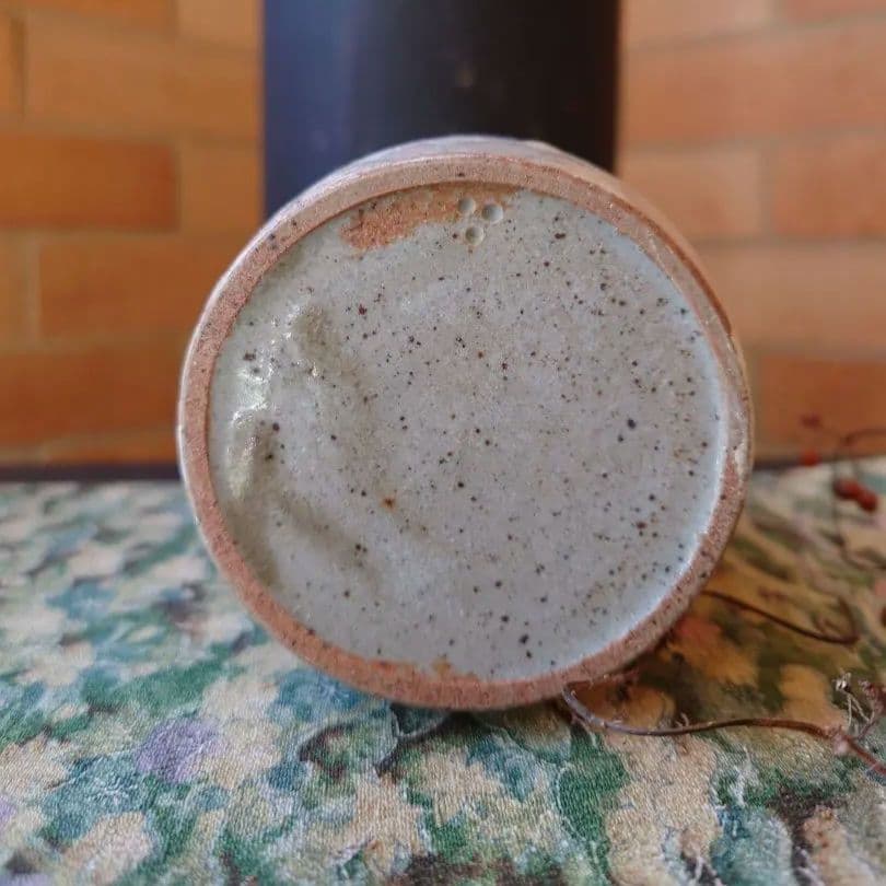 人間国宝 第十二代中里太郎右衛門 無庵 絵唐津鉄絵 二合砧徳利 箱無