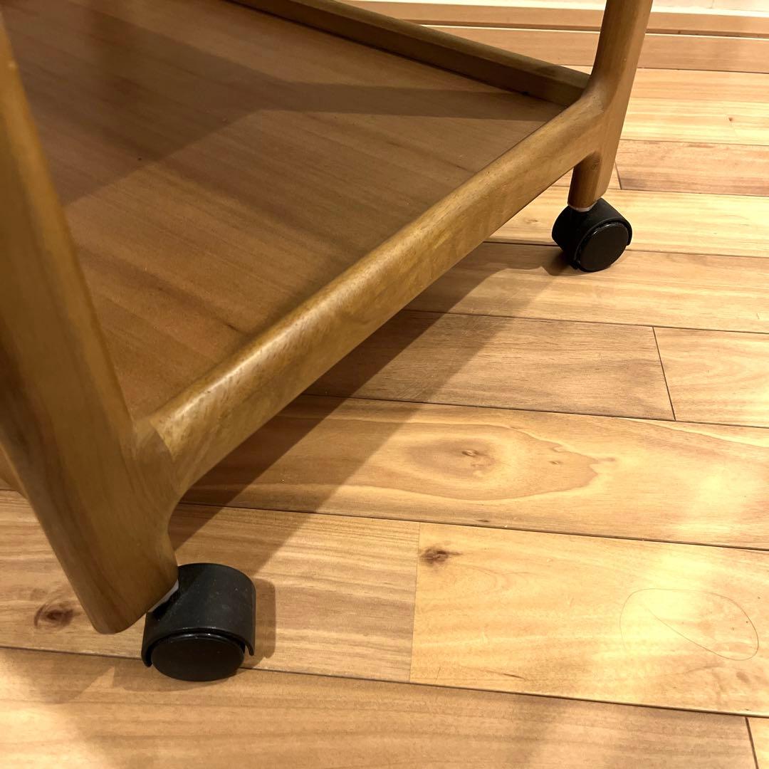 カリモク karimoku キッチンワゴン　キャスター　木製　高級　3段