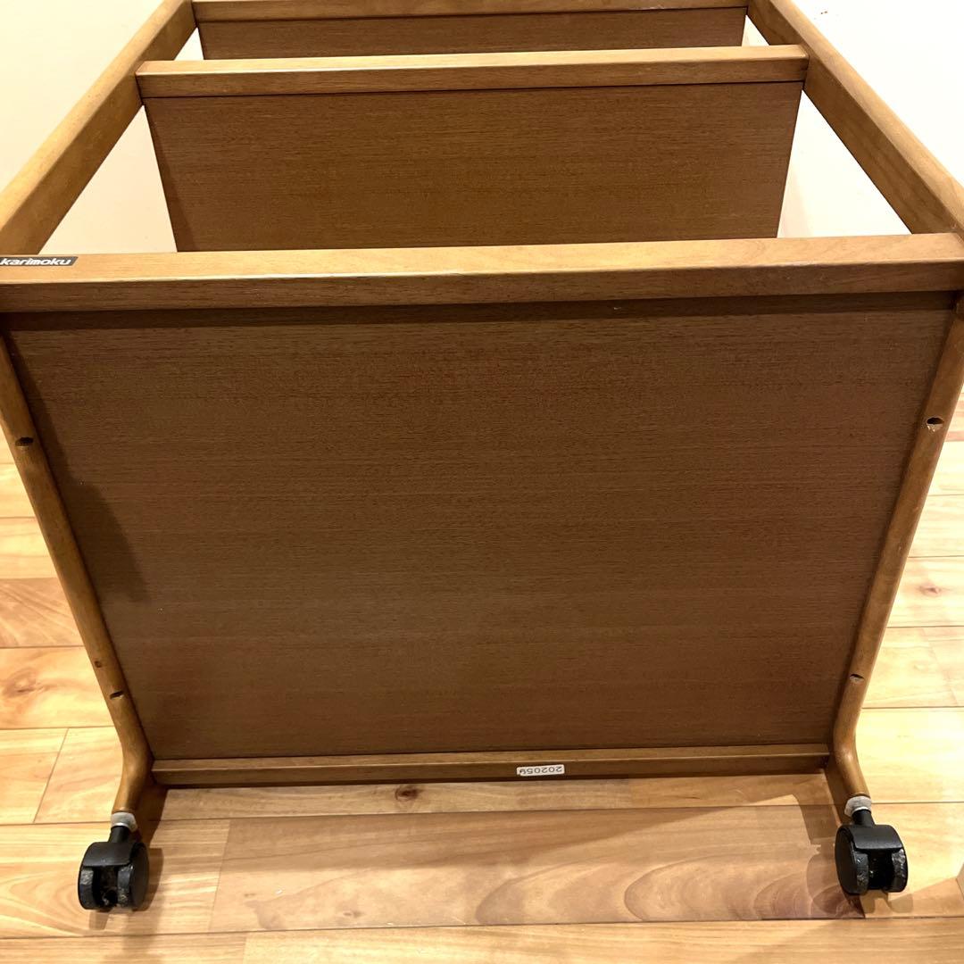 カリモク karimoku キッチンワゴン　キャスター　木製　高級　3段