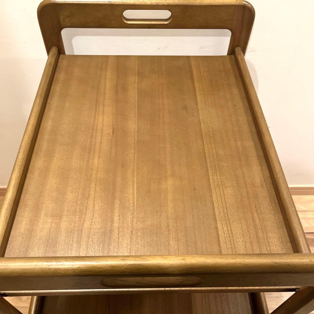 カリモク karimoku キッチンワゴン　キャスター　木製　高級　3段